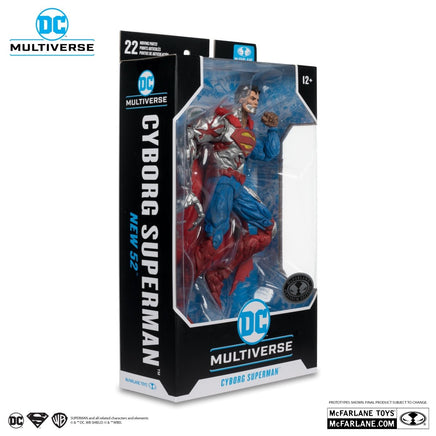 DC Multiverse Cyborg Superman (New 52) Platinum - Blue Unlimited Toys & Collectibles